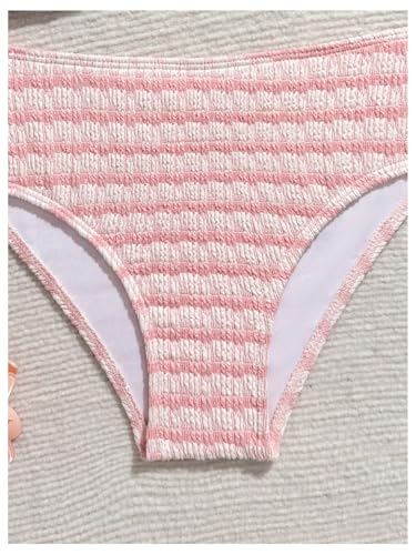 Image of RoseSeek Girl's 2 Piece Padded Bathing Suit Wireless Starfish Swimsuit Spaghetti Strap Vacation Beachwear Set