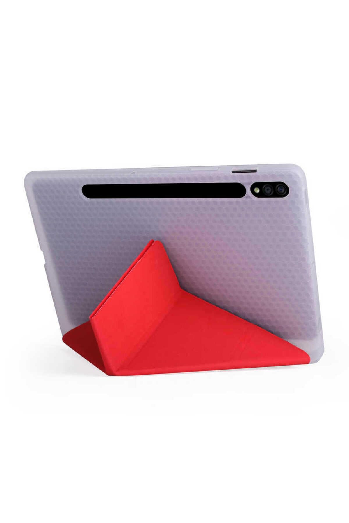 CONSTRAIN - Samsung Galaxy Tab S7 FE Lte (T737-T736-T733-T730) ile Uyumlu Kılıf Kalem Bölmeli Standlı Akıllı Kapak - Lacivert 1