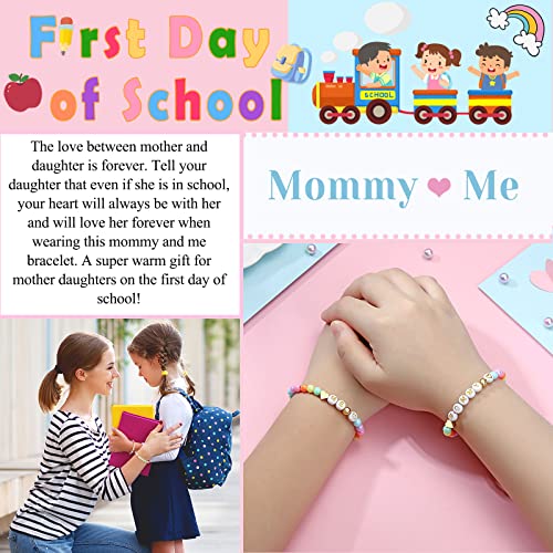 UNGENT THEM First Day of School Bracelet Back to School Mommy and Me Mother Daughter Bracelets2