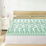Best Price Matelas Reine Matelas Topper - 1.5 1 cm 5-Zone Memory Mousse Lit Topper Aloe Vera Infusé Matelas de refroidissement Pad, Taille Reine