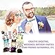 Yuio 58 Stück Foto Requisiten Verkleidung Accessoires, Foto Requisiten Lippen Brille Krawatte Hüte Bärte, Foto Verkleidung mit Sticks und Stickern für Hochzeit Geburtstag Garten Party Jungs Mädchen