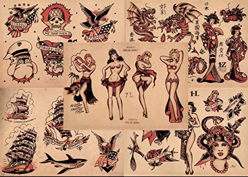 Sailor Jerry Tattoo Flash 48 Sheets