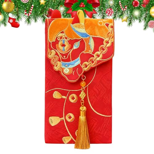 Enveloppes Rouges Pour Le Nouvel An Chinois | Année Du Cheval Fournitures Pour Les Fêtes - 2026 Enveloppes D Argent,Pour Le Nouvel An Chinois Le Mariage L Anniversaire La Célébration La Réunion Famili