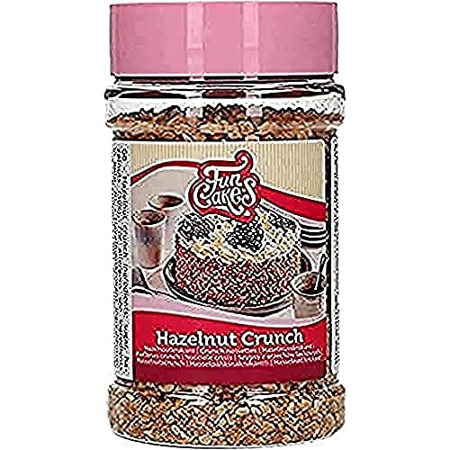 FunCakes Trocitos de Avellanas Crujientes: Turrón, con auténtica avellana, perfecto para la decoración de pasteles. 200 g.