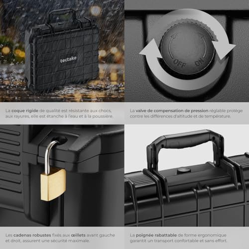 Valise étanche tectake pour transporter vos accessoires électroniques - 5