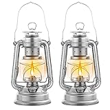 Petroleumlampe für Innenräume, SKJJL 2er-Set Öllampe Petroleumlampe, Vintage...