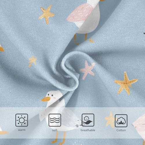 Wusikd Seagulls Girls' Underwear Cotton Starfish Girls Briefs Soft Toddler Underwear 2T3