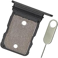 Vista 1 de Soporte de bandeja de tarjeta SIM de repuesto para Google Pixel 6 5G GB7N6 G9S9B versión 2021 de 6.4 pulgadas (negro tormentoso)