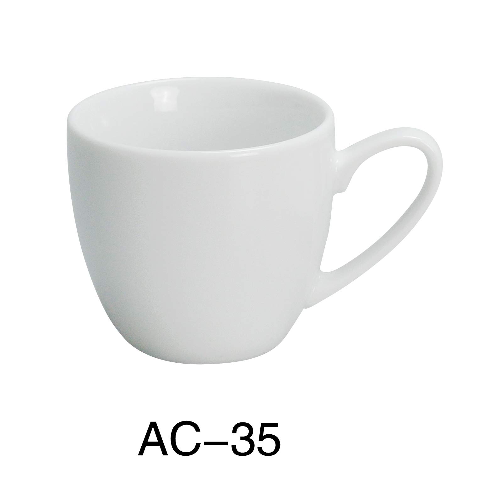 ABCO Espresso Cup by Yanco – 3.5 O, 3.5 fluid_ounces, Porcelain, Super White, Pack of 36