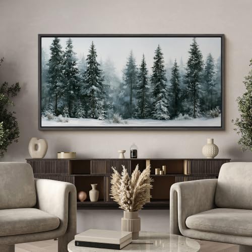 Image of MUDECOR Extra Large Framed Canvas Print Wall Art Pine Art for Living Room