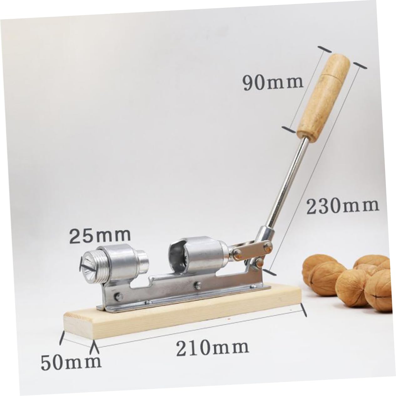 LABRIMP Casse-Noisette Mécanique en Alliage D’Aluminium Argenté