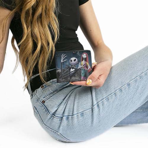 Image of Buckle-Down Mens Pu Bifold Bi-Fold Wallet, Grey, White & Blue, 4.0 X 3.5 US