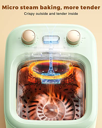 TOKIT 5L Oljefri Fritös - Elektrisk Varmluftsfritös i Grön 1 300 W