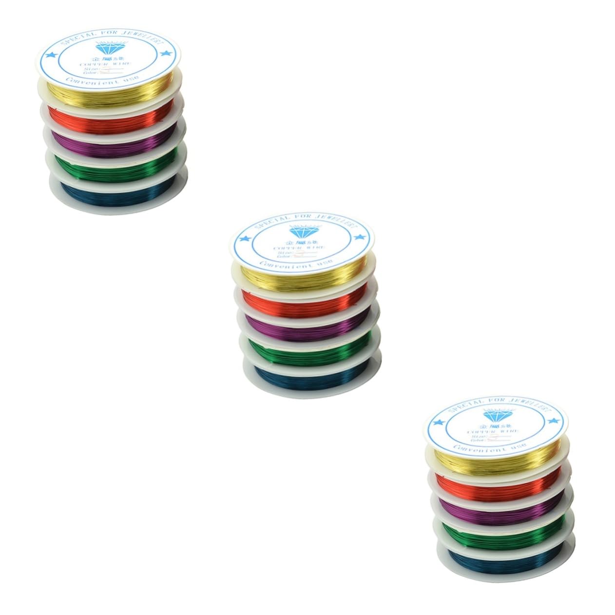 3 Set Di Filo Di Rame Flessibile Per Perline Artistiche Da 0 5 Mm Per Artigianato 5 * 3