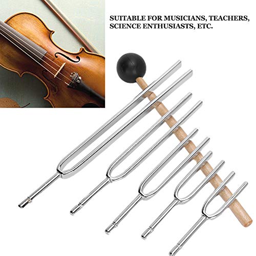 Conjunto de diapasões sensoriais de alumínio, conjunto de diapasões (128Hz, 256Hz, 512Hz, 1024HZ, 20