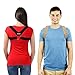 CAMP BEN Slim Posture Corrector for Women and Men (Medium Black) | Kyphosis Hunchback | Shoulder and Back Support Brace | Clavicle Collarbone Support | Pain Relief from Slouching