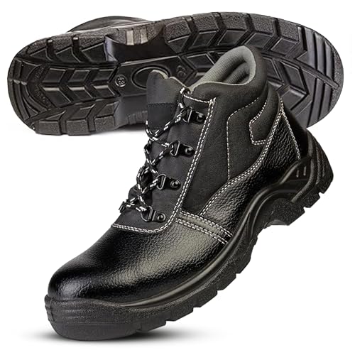 Boots Masters - Steel Safety Toe - Puncture-Proof Steel Sole - Utility Work Boots for Construction and Warehouse