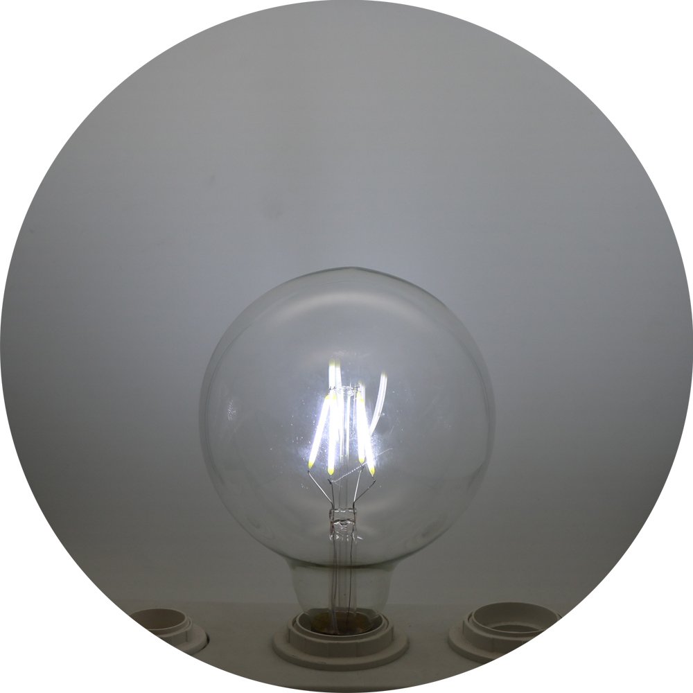 LED bulbos del filamento E27, bulbos del oscurecimiento 4W, iguales a 40W bombillas incandescentes, 400 lm, luz Blanco frío, 6500K, bulbos del LED, zócalo estándar E27 (20 piezas)
