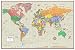 Swiftmaps World Contemporary Elite Wall Map Poster Mural 24h x 36w (Laminated Rolled)