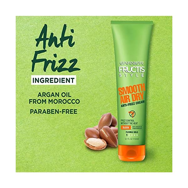 Garnier Fructis Style Smooth Air Dry Anti-Frizz Cream, 5.1 fl. oz.