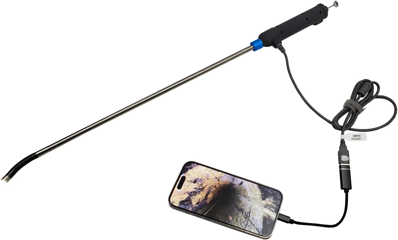 Vividia VA-400i USB One-Way Articulation Rigid Borescope Inspection Camera for iOS Phone Tablet Android Windows PC