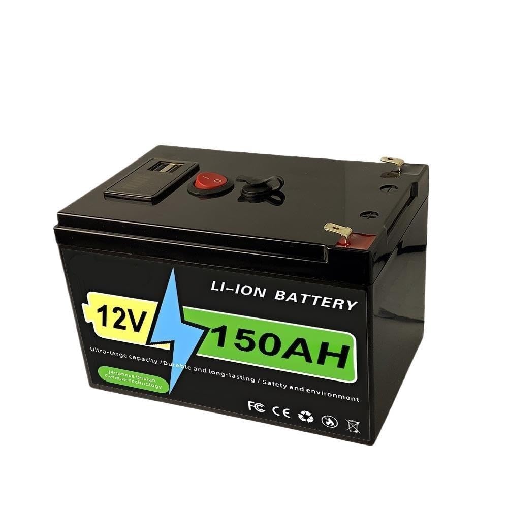 Batterie LiFePO4 12 V 100 Ah, capacité BMS 100 A intégrée.(150Ah Battery x1)