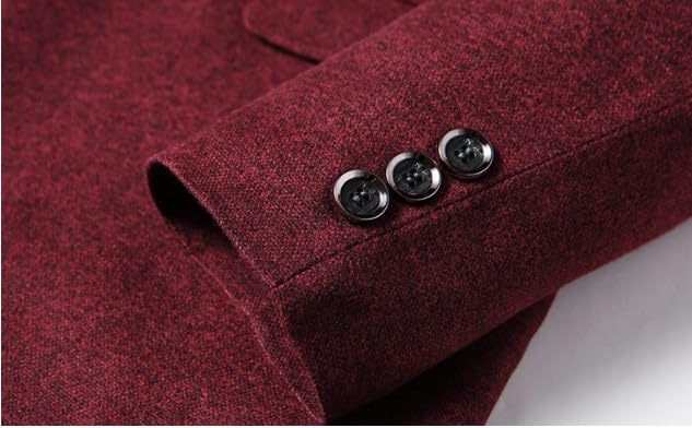 Mens Casual Blazer Jacket Two Buttons Slim Fit Suit Sport Coats Spring Autumn Business Jacket4