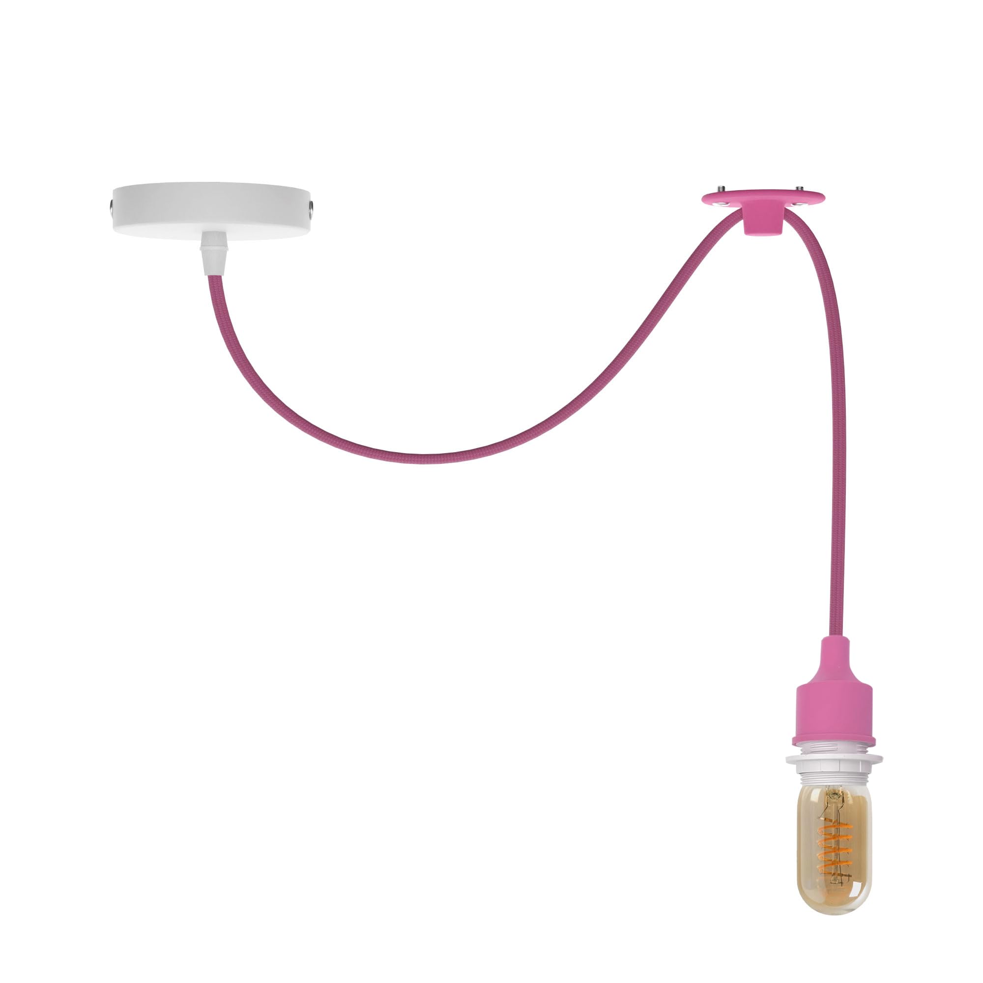 LEDSONE Spider Pendant Light Fixture with Adjustable Cable E27 Socket Modern Industrial Pink Ceiling Lamp – Ideal for Dining Room, Hall, Café, Restaurant, Bar