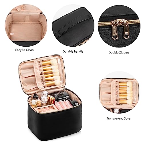 OCHEAL Makeup Bag, Large Capacity Travel Make Up Bag for Cosmetics Vertical Storage,Toiletry Bag for Skincare Makeup Organizer Bag - Image 6