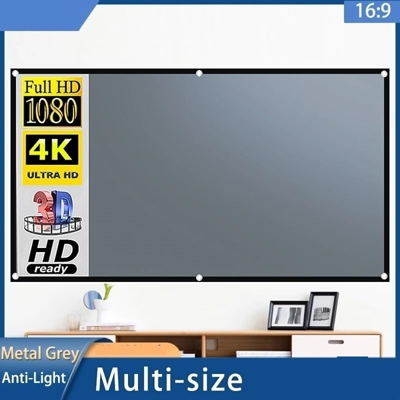 Pantalla de proyector portátil antimanchas 120 pulgadas miniatura 2