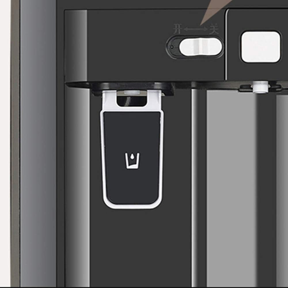 Vertical Drinking Fountain Safe Child Lock Push Cup for Water Stainless Steel Inner Tank Tempered Glass Plate Used for Cold and hot.