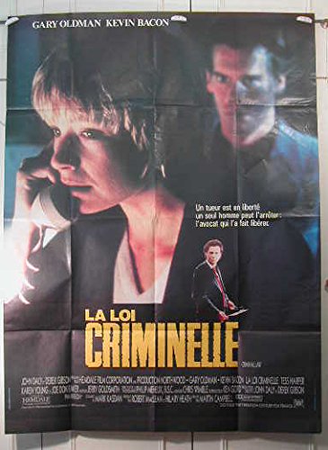La Loi Criminelle Affiche Pliée Vintage - Poster Collector Grand Format 116X158Cm