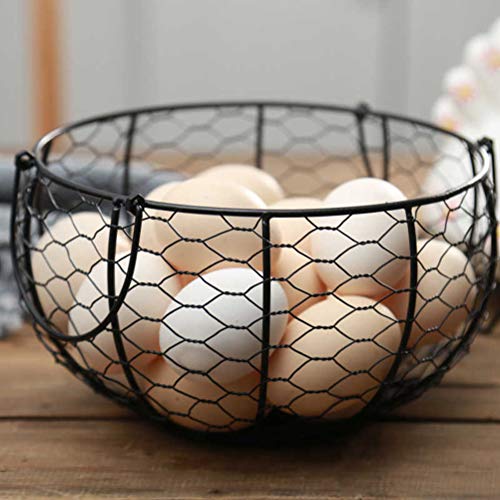 Lintat Egg Storage Holder Metal Container Fruit Vegetable Egg Storage Basket Modern Large Dispenser for Soft Hard Boiled Egg - Image 2