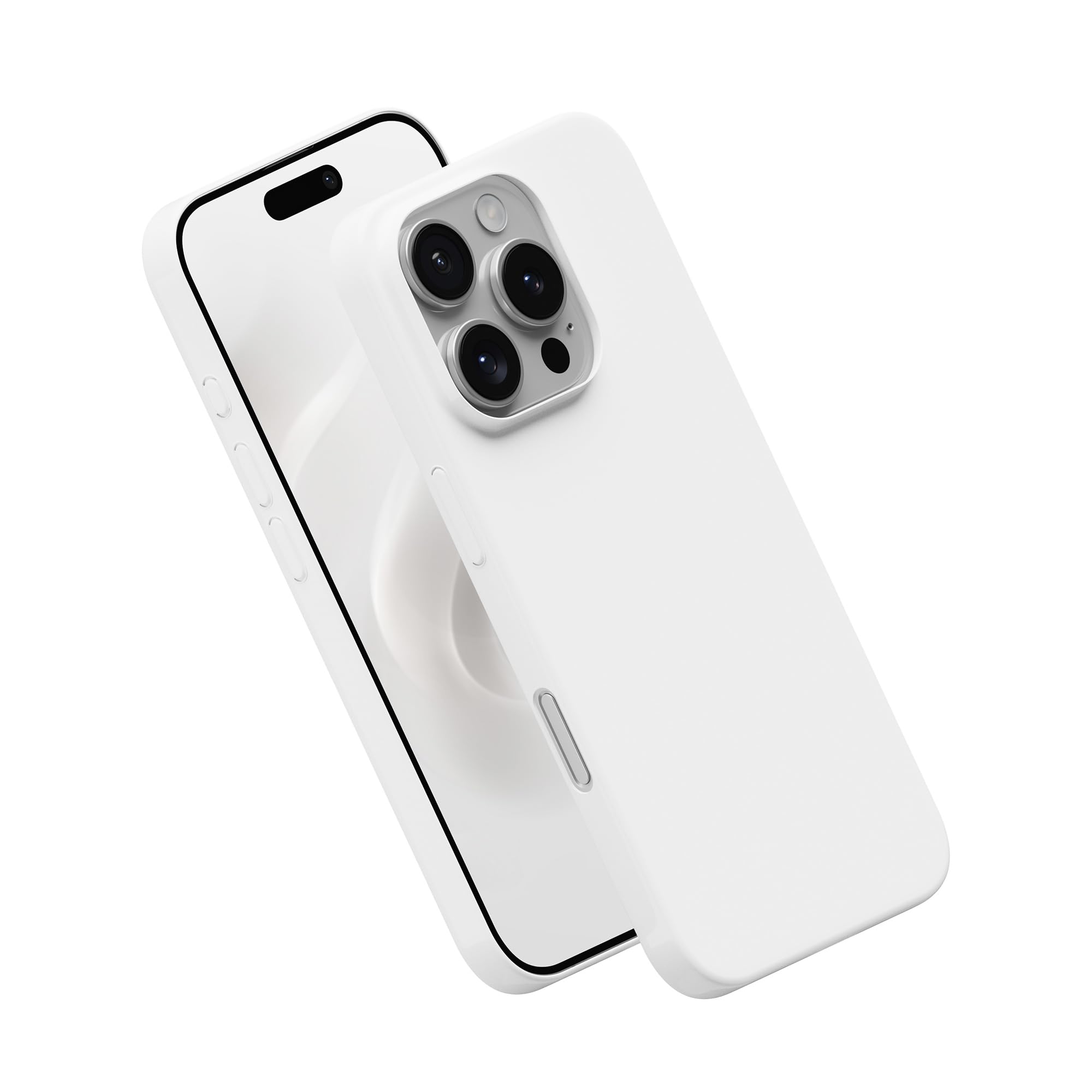 PEEL Super Thin Case for iPhone 16 Pro (Jet White) - Sleek Minimalist Design, Branding Free, Ultra Slim - Protects & Showcases Your Device