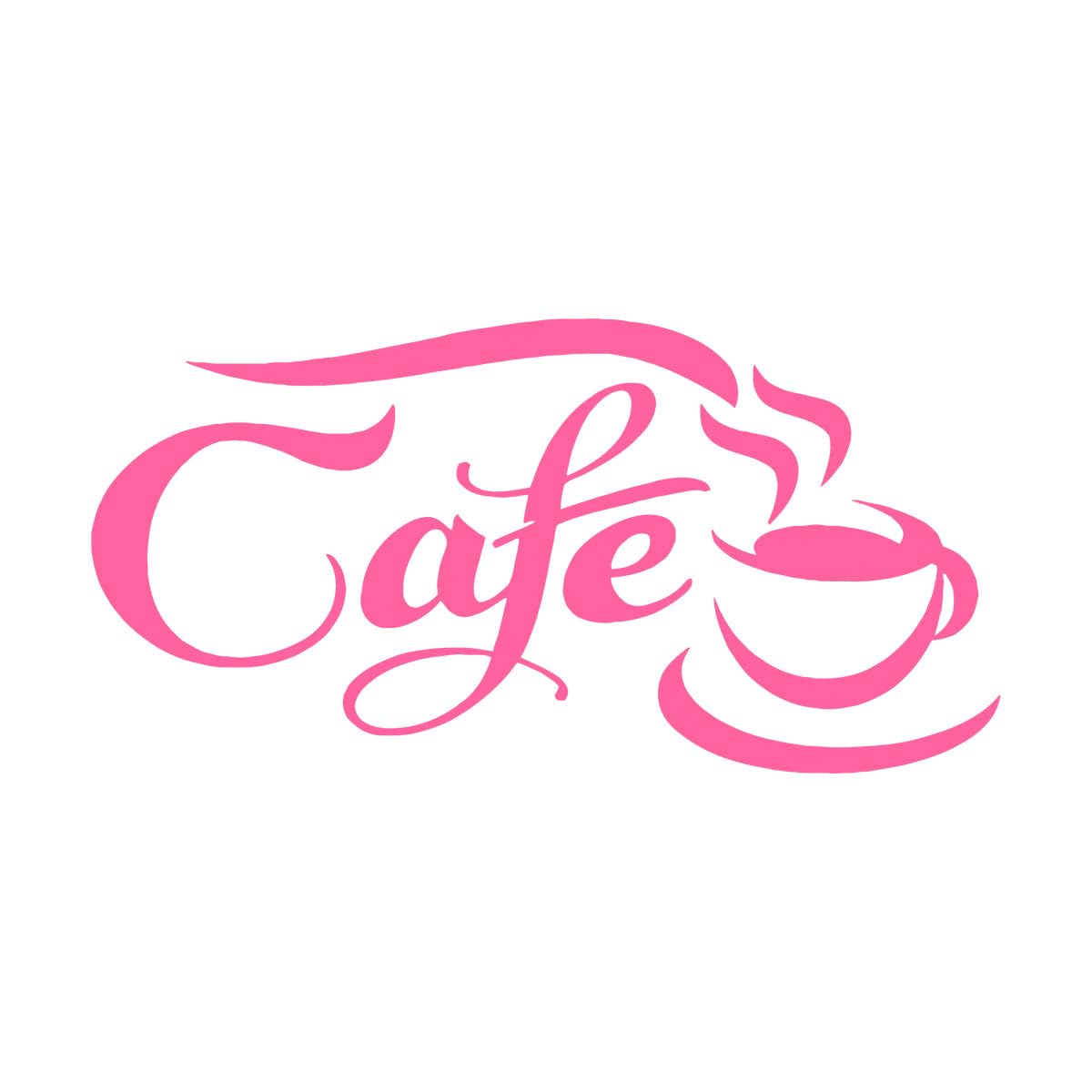 Cafe Wall Stickers for Tile Kitchen Coffee wall sitcker Quotes Vinyl Cafe Wall Decor Kitchen Wall Art DIY Kitchen Sign Extra Large - 58x114cm