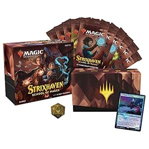 Magic: The Gathering Strixhaven Bundle, 10 Draft Boosters (150 Magic Cards) & Accessories, Multi Colour