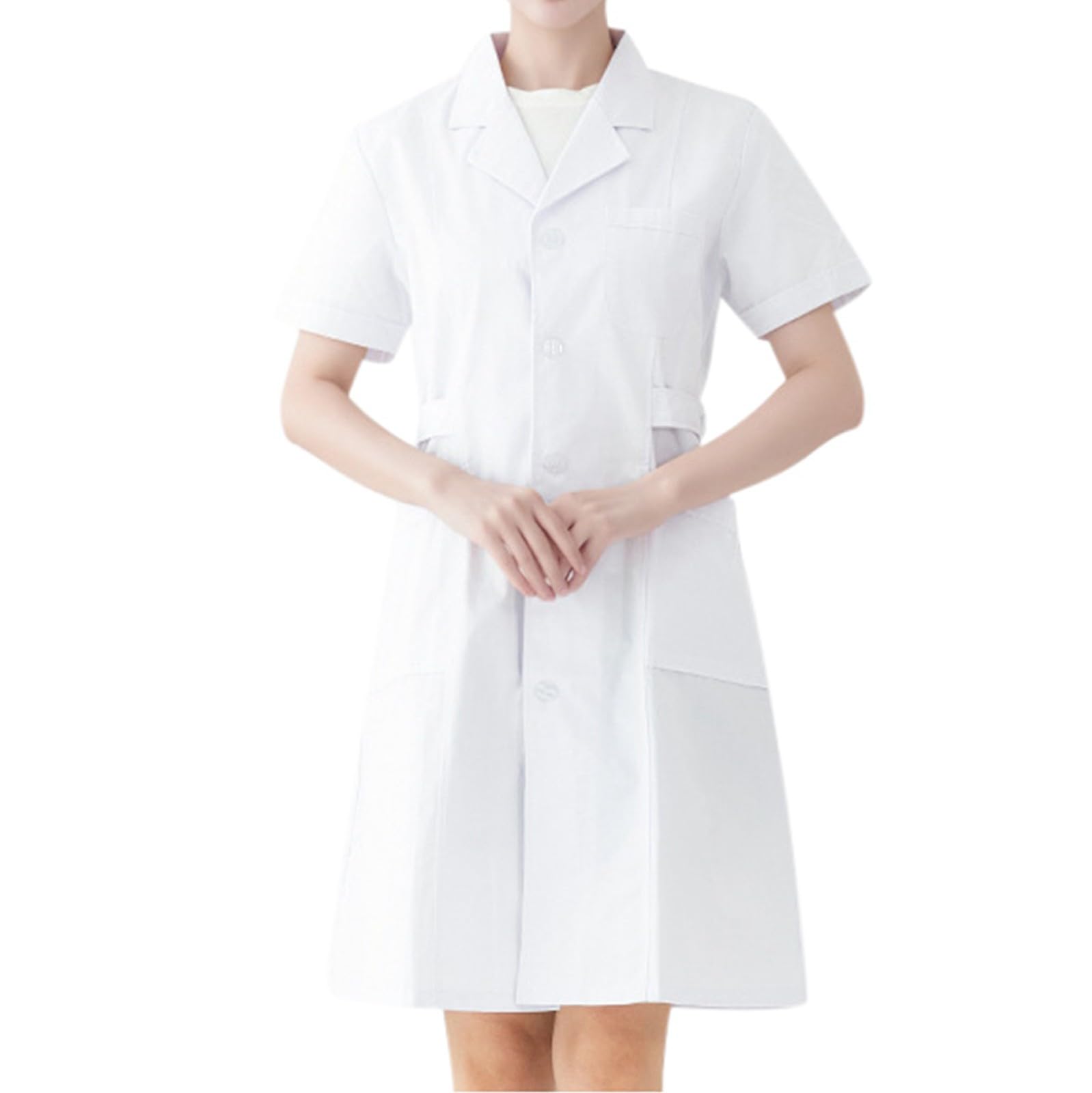 Blouse Chimie Coton Blouse Blanche Chimie Lycee Medicale Femme Coton Collège De Médecin Lycée Tenue Infirmiere Professionnelle Cosplay