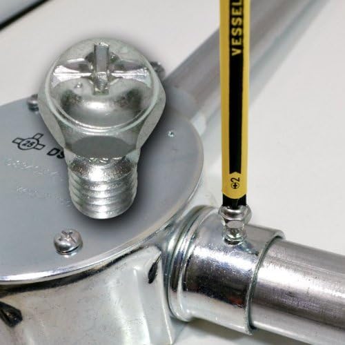 Miniatura 6 de VESSEL PS162150 - Empuñadura de bola, broca de repuesto con tubo revestido, para tornillos de plástico, 2 x 5.5 x 6 x 150, 1 pieza