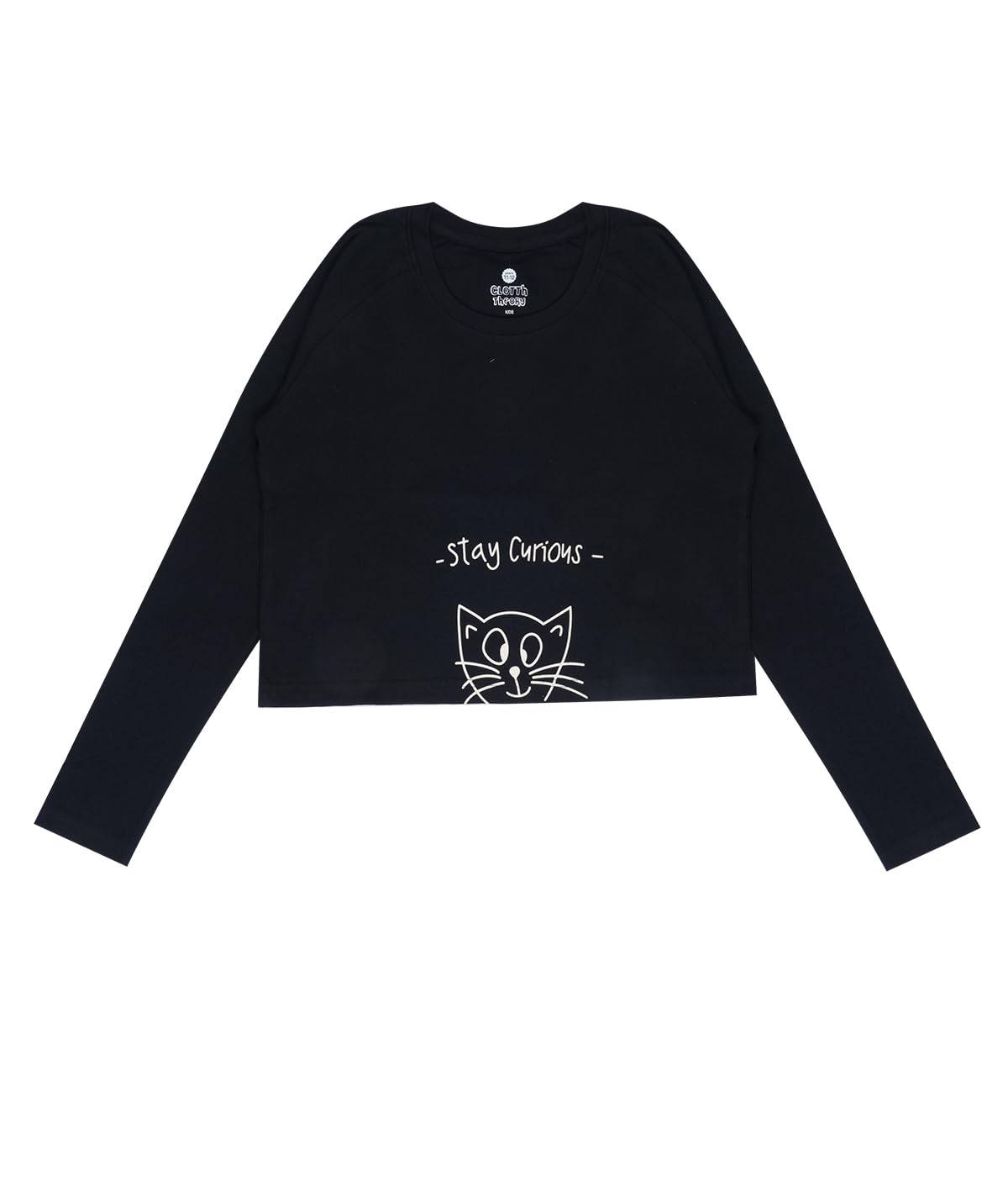Long Sleeve Dropshoulder Pullover Crop Top for Girls Long Sleeve Dropshoulder Pullover Crop Top for Girls