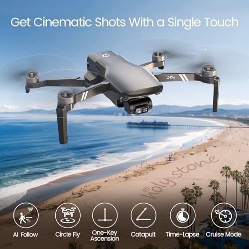 Holy Stone HS900 Drone with Camera for Adults, 3-Axis Gimbal, 8K Photo, 4K/30FPS Video, 20000Ft Transmission, AI Follow Me, Smart Return, QuickShots, Beginner-Friendly - Image 7
