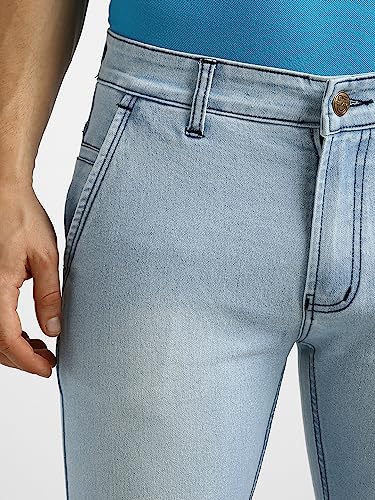 Image of Urbano Fashion Men's Regular Fit Washed Jeans Stretchable