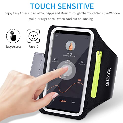 image for GUZACK Running Armband for iPhone 16 Pro 15 14 13 12 11 Pro Max/Plus/X
