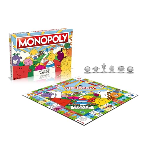 Winning Moves - Monopoly Monsieur Madame - Jeu de société - Jeu de plateau - A partir de 8 ans - 2 à 6 joueurs - Version française