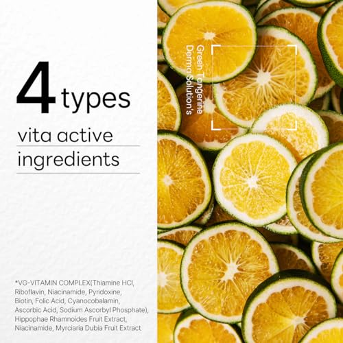 Image of MEDIHEAL Dermaplus Green Tangerine Mask (10 Counts) - Daily Vegan Mask for Toning Skin with Panthenol & Hyaluron, Korean Self Skin Care Sheet Mask
