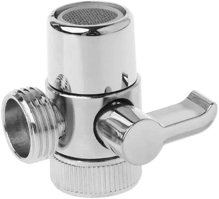 Brass 3-way Diverter Valve Faucet Connector Adapter Three Function Switch Diverter Valve
