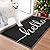 BeneathYourFeet Door Mat (30"x17.5",Black), Welcome Mat Low Profile Floor Mat Front Doormat Non Slip Mats for Entryway, Patio, High Traffic Areas