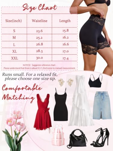 Image of Hibluco Slip Shorts For Under Dresses Anti Chafing Boyshort Women Underwear