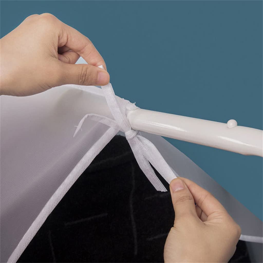 Garde-Robe Transparente vêtements Anti-poussière Housse de Sac Suspendu étanche à l'humidité Peut Stockage Lavable (Taille Unique Transparente)