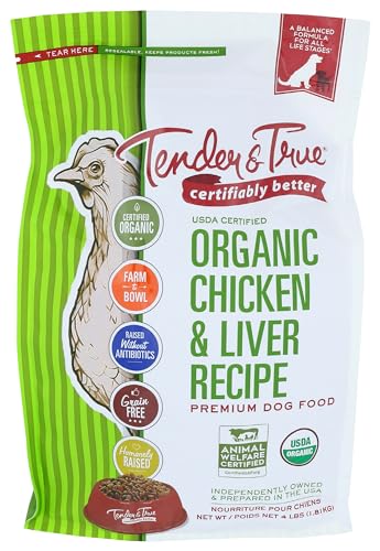 Tender & True Organic Chicken & Liver Recipe Dog Food