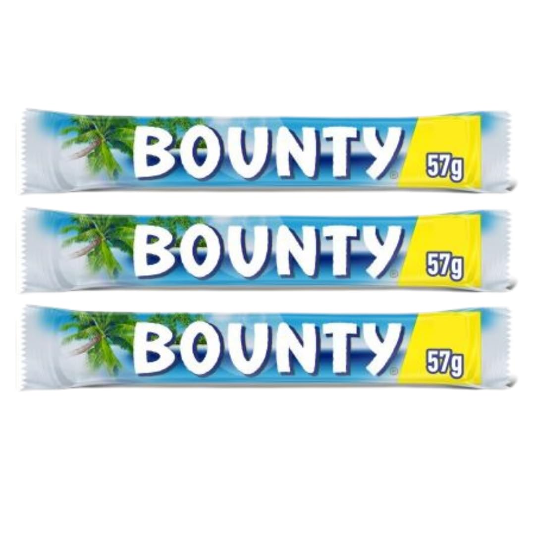 Credo GiftsChocolate Bar Bundle With Bounty Coconut & Milk Chocolate Snack Bar Duo 57g (3 Pack)